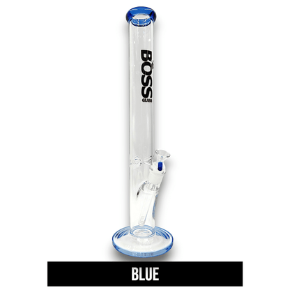 18" Boss Glass Straight Tube Bong