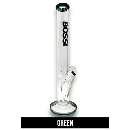 18" Boss Glass Straight Tube Bong