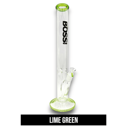 18" Boss Glass Straight Tube Bong