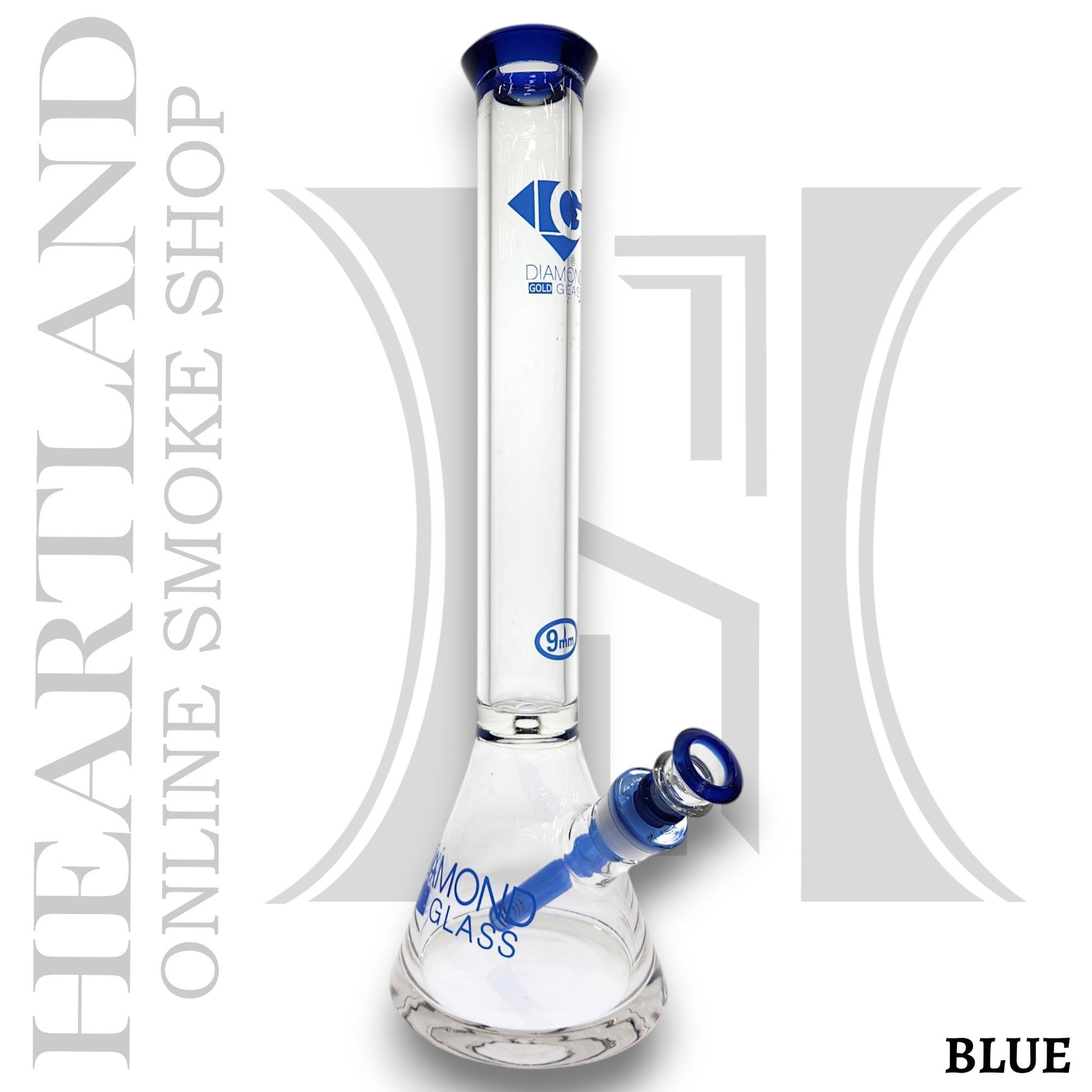 18" Diamond 9mm Heavy Duty Beaker Bong