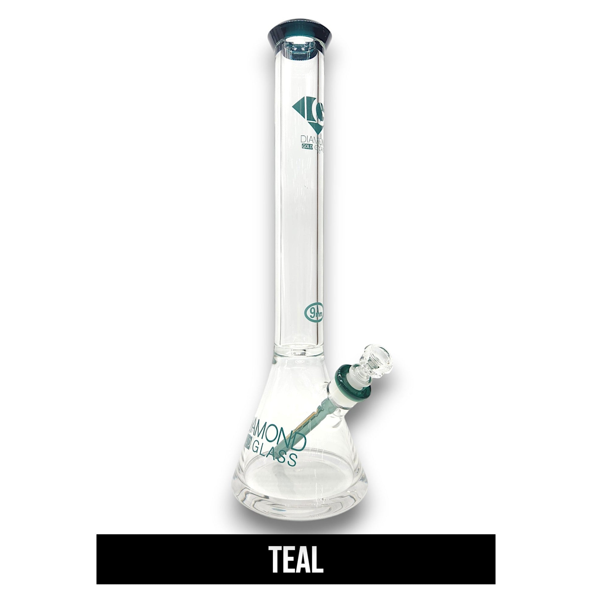 18" Diamond 9mm Heavy Duty Beaker Bong