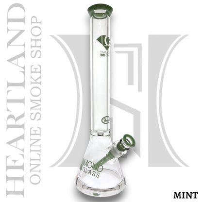 18" Diamond 9mm Heavy Duty Beaker Bong
