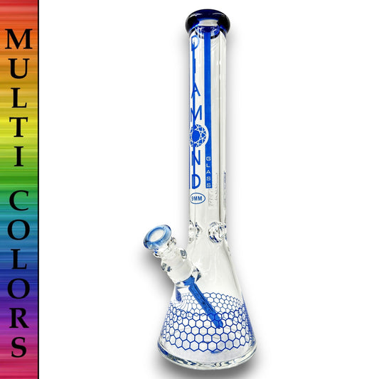 18" Diamond 9mm Heavy Duty Beaker Bong