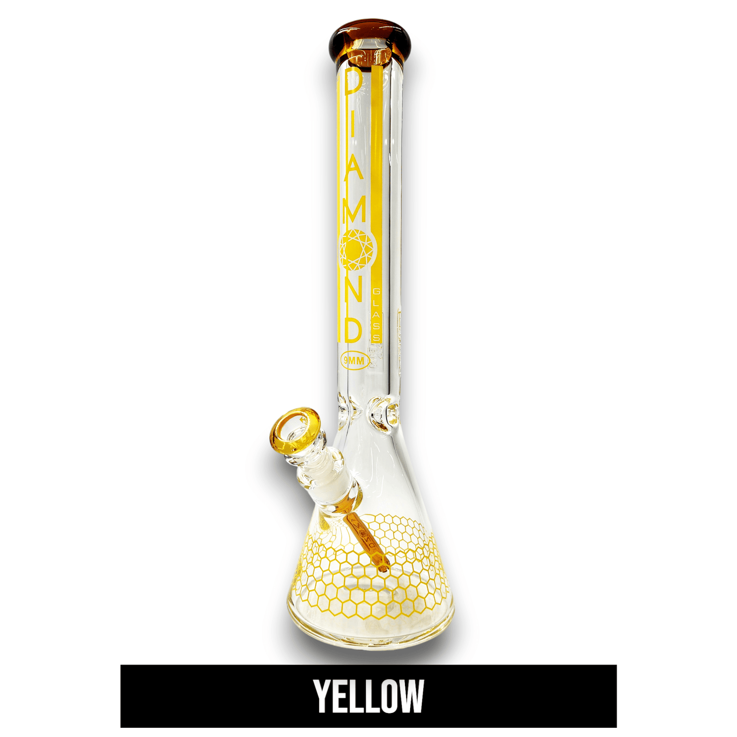 18" Diamond 9mm Heavy Duty Beaker Bong