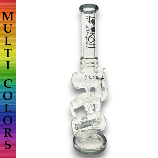 18" Lookah Double Barrel Recycler Bong