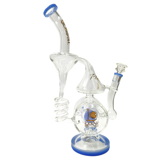 18" Lookah Platinum Barrel Recycler Bong - Heartland Smoke Shop
