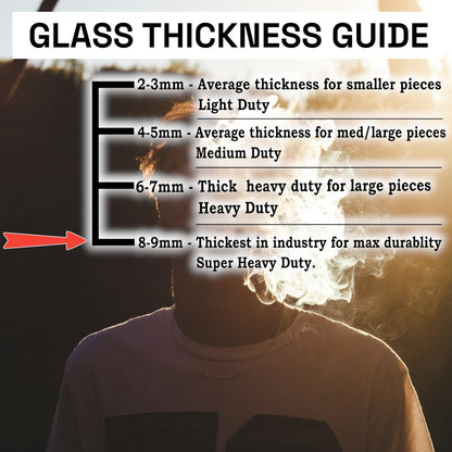 18" Special 20 9mm Thick Glass Tree Percolator Beaker Bong
