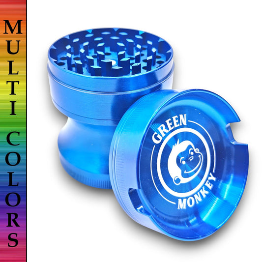 2 - 1/2" Green Monkey Chacma Metal Grinder with Ashtray