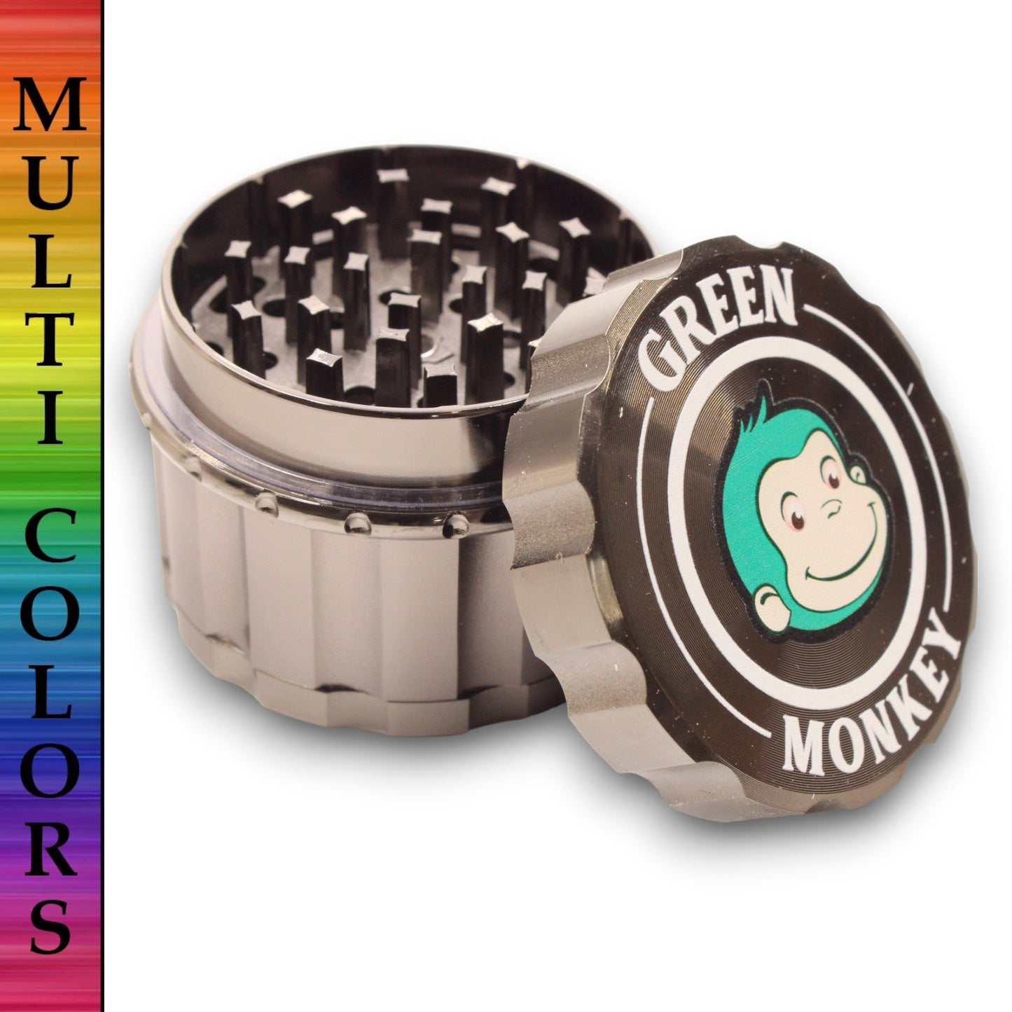 2 - 1/2" Green Monkey Javan Zinc 4 Piece Grinder