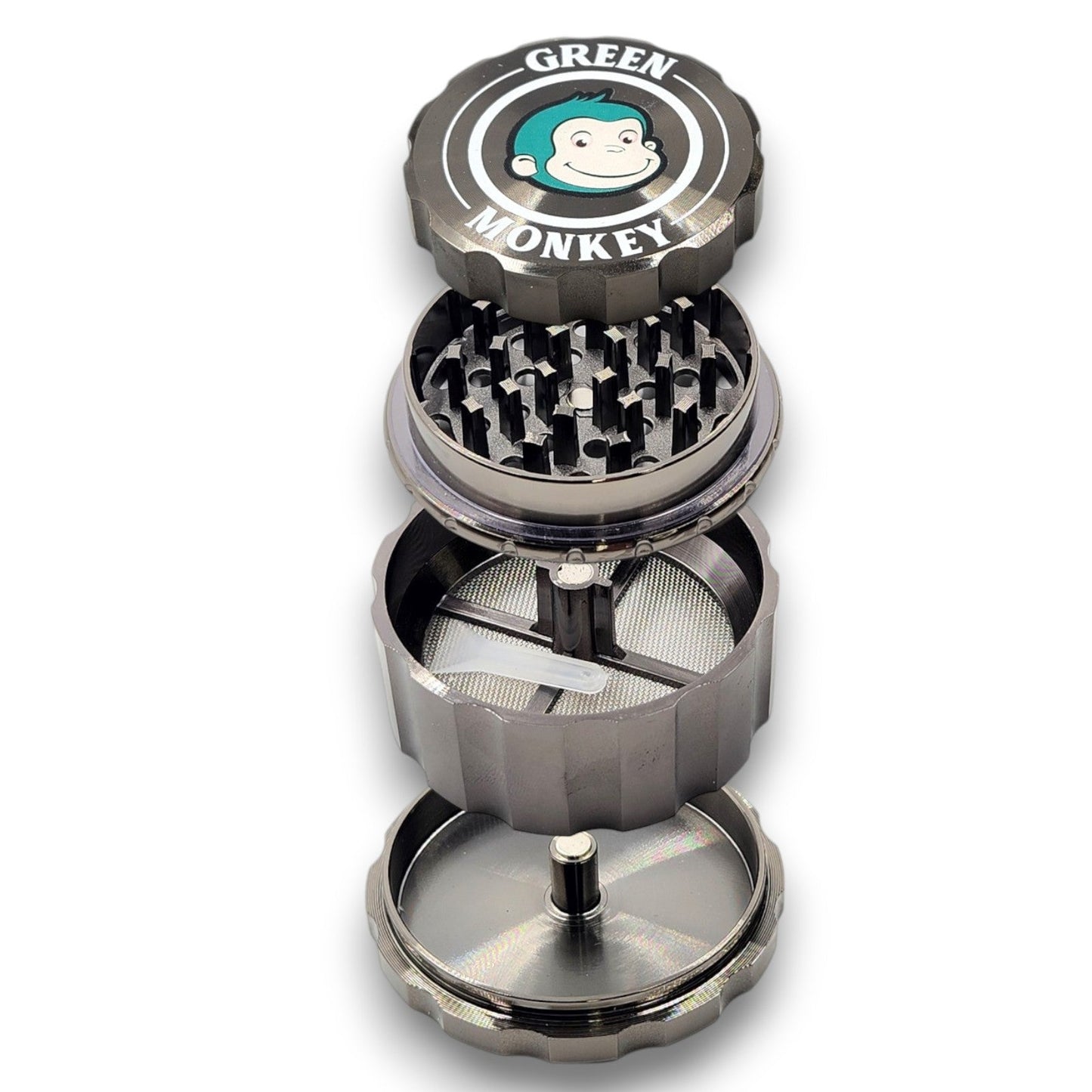 2 - 1/2" Green Monkey Javan Zinc 4 Piece Grinder