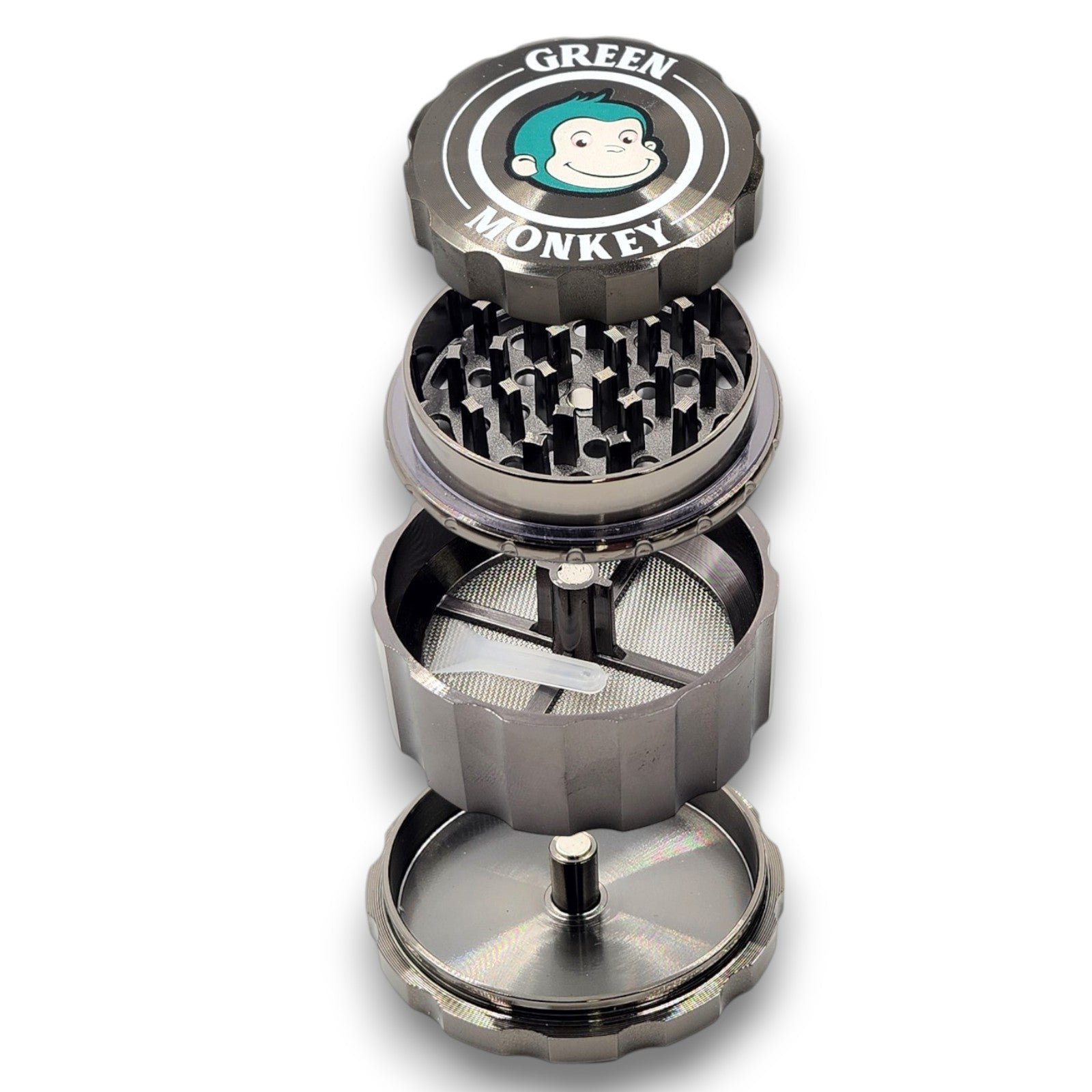 2 - 1/2" Green Monkey Javan Zinc 4 Piece Grinder