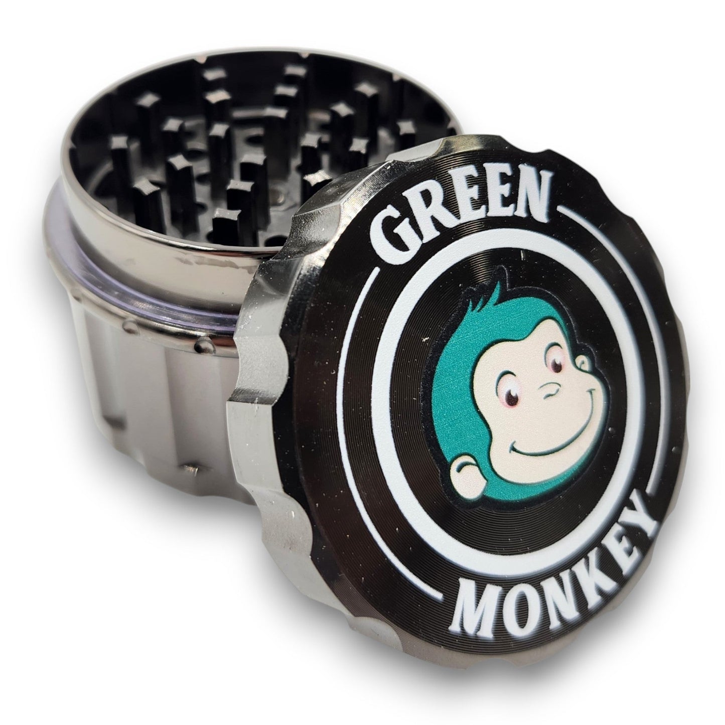 2 - 1/2" Green Monkey Javan Zinc 4 Piece Grinder