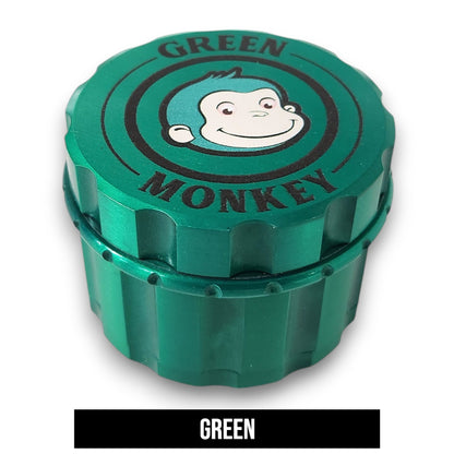 2 - 1/2" Green Monkey Javan Zinc 4 Piece Grinder