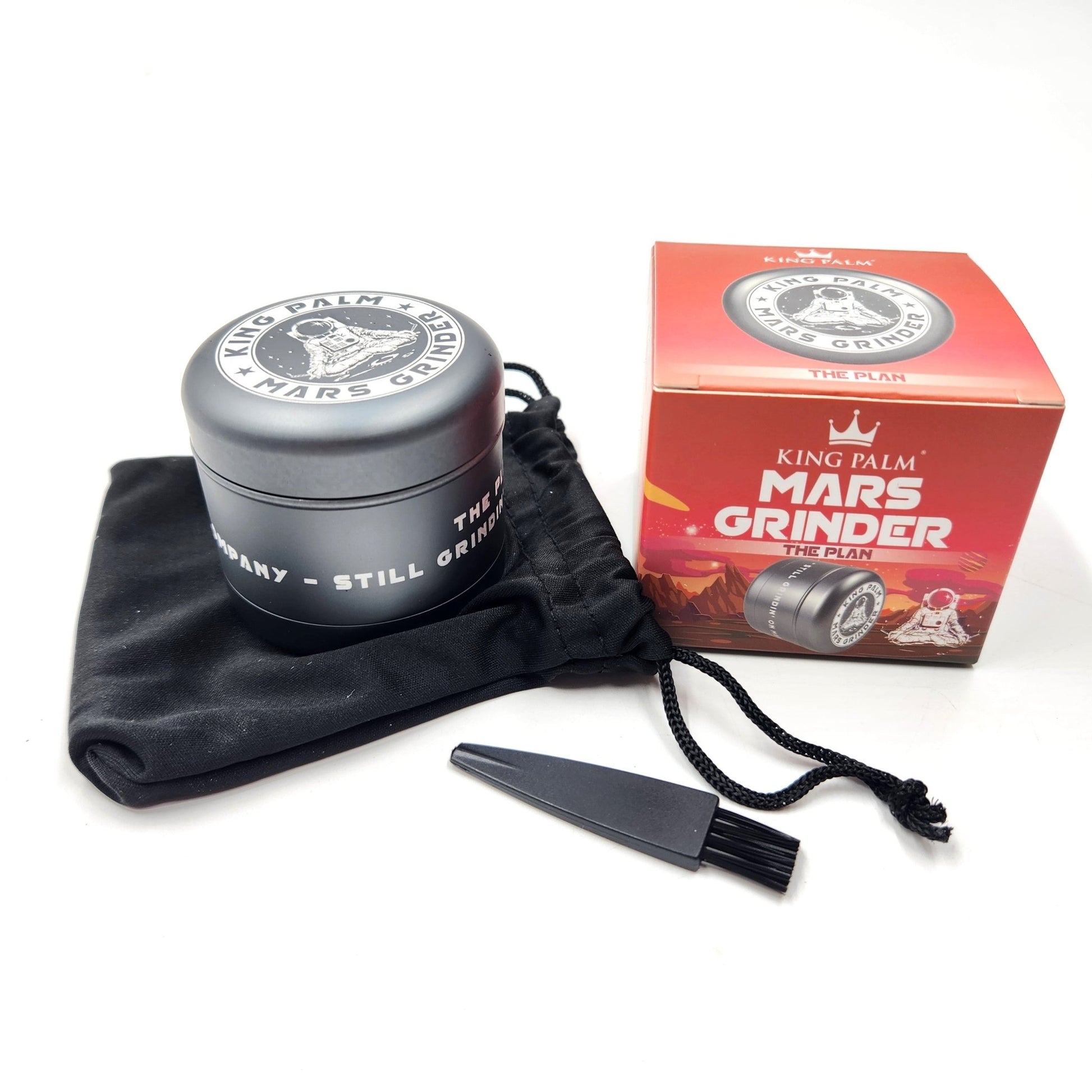 2 - 1/2" King Palm Mars Aluminum 4 Piece Grinder