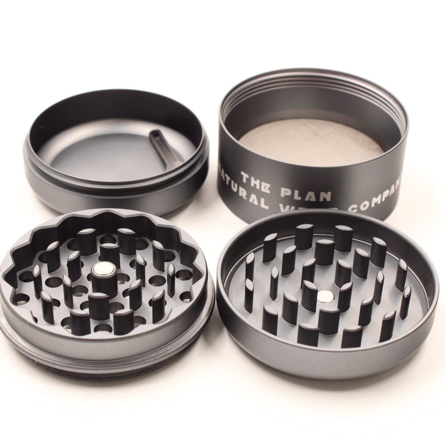 2 - 1/2" King Palm Mars Aluminum 4 Piece Grinder