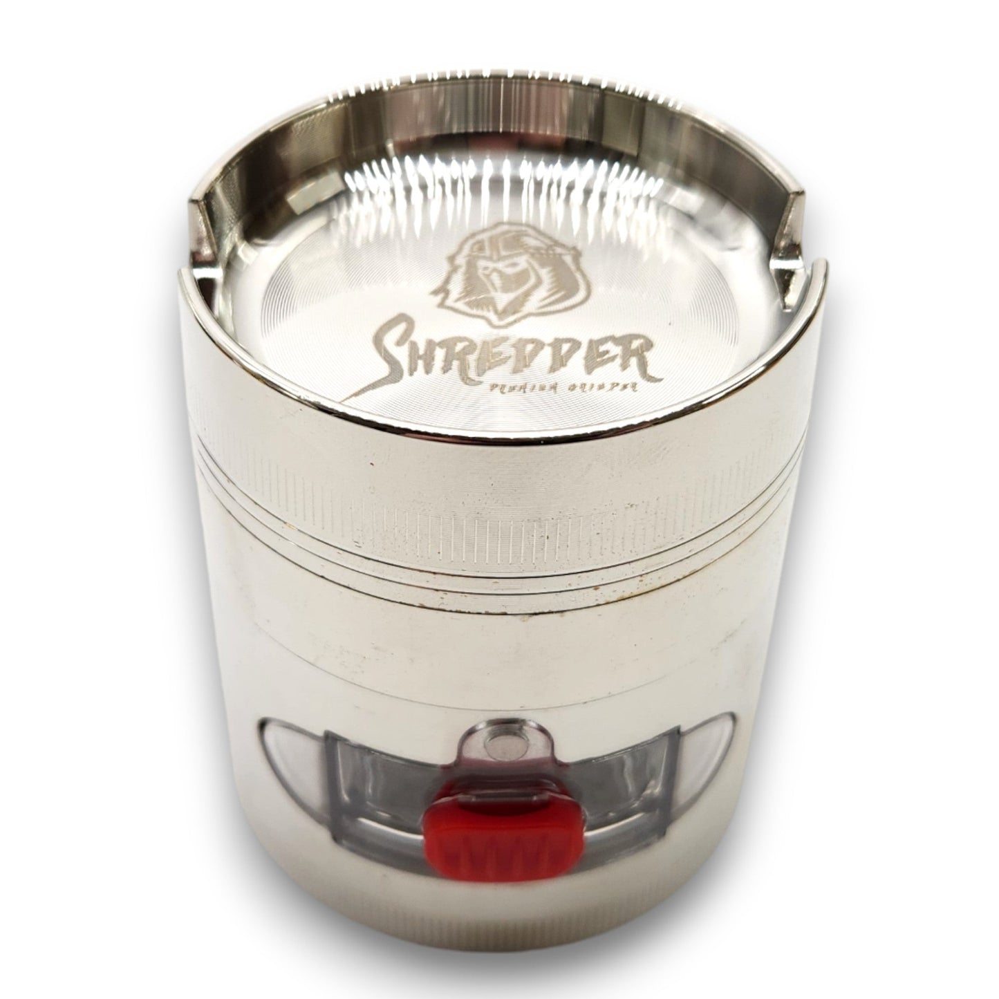 2 - 1/2" Shredder 4 Piece Grinder with Ashtray and Window