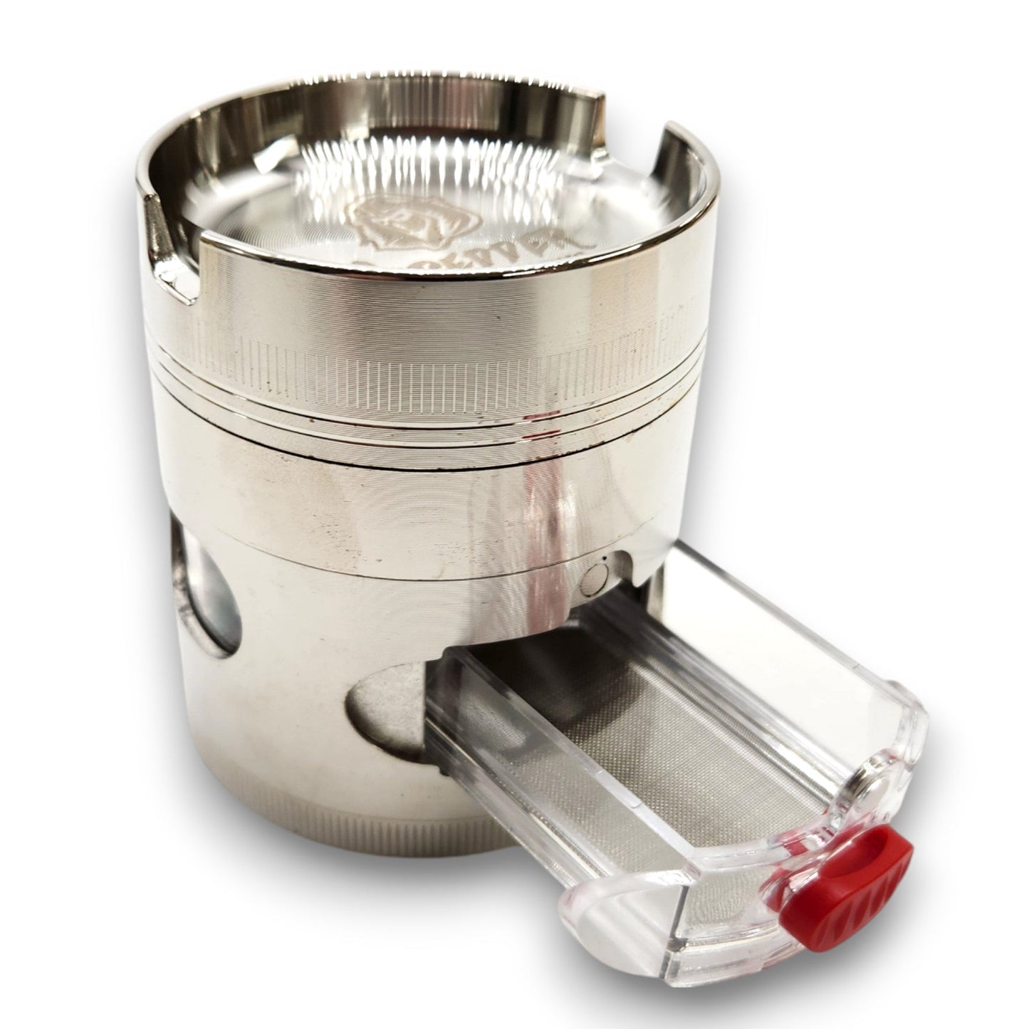2 - 1/2" Shredder 4 Piece Grinder with Ashtray and Window