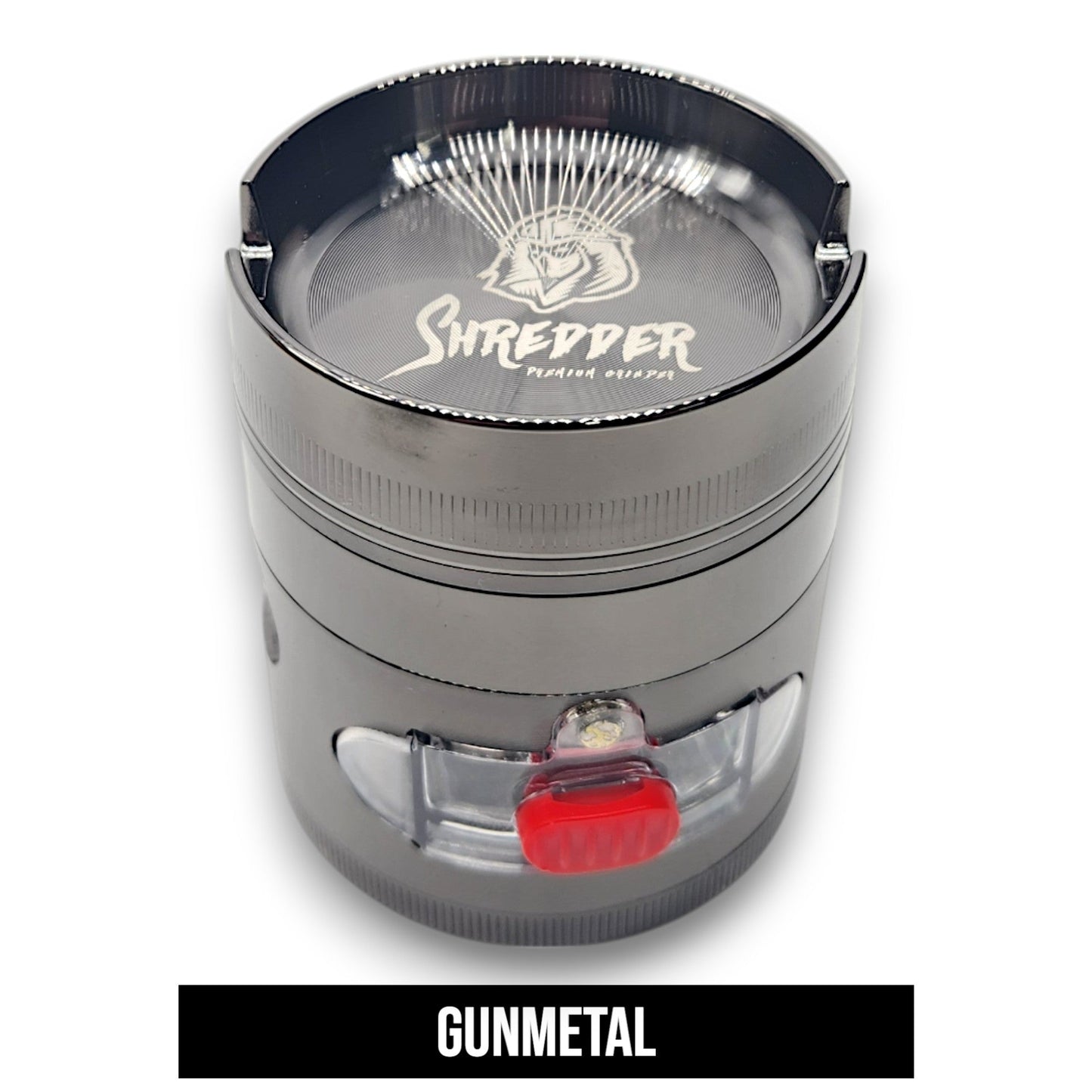 2 - 1/2" Shredder 4 Piece Grinder with Ashtray and Window
