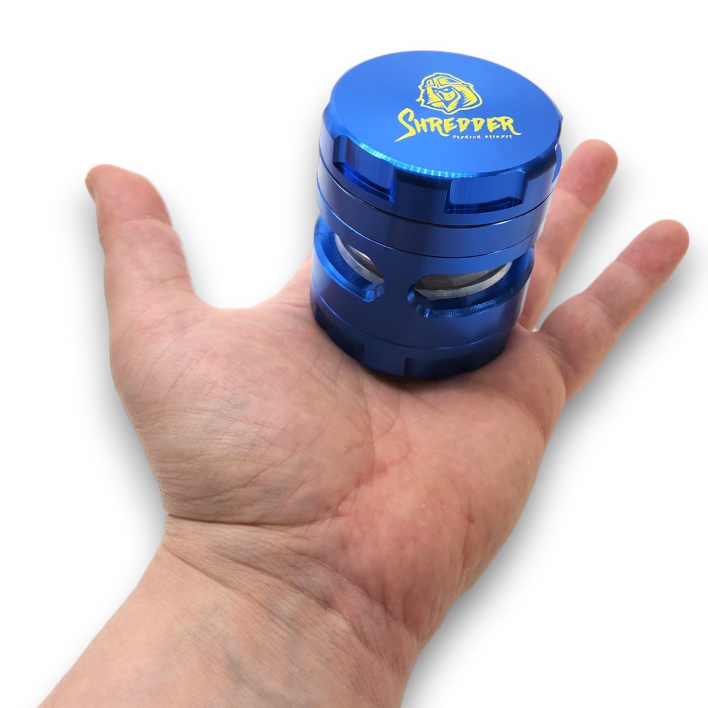 2 - 1/2" Shredder Blue 4 Piece Grinder
