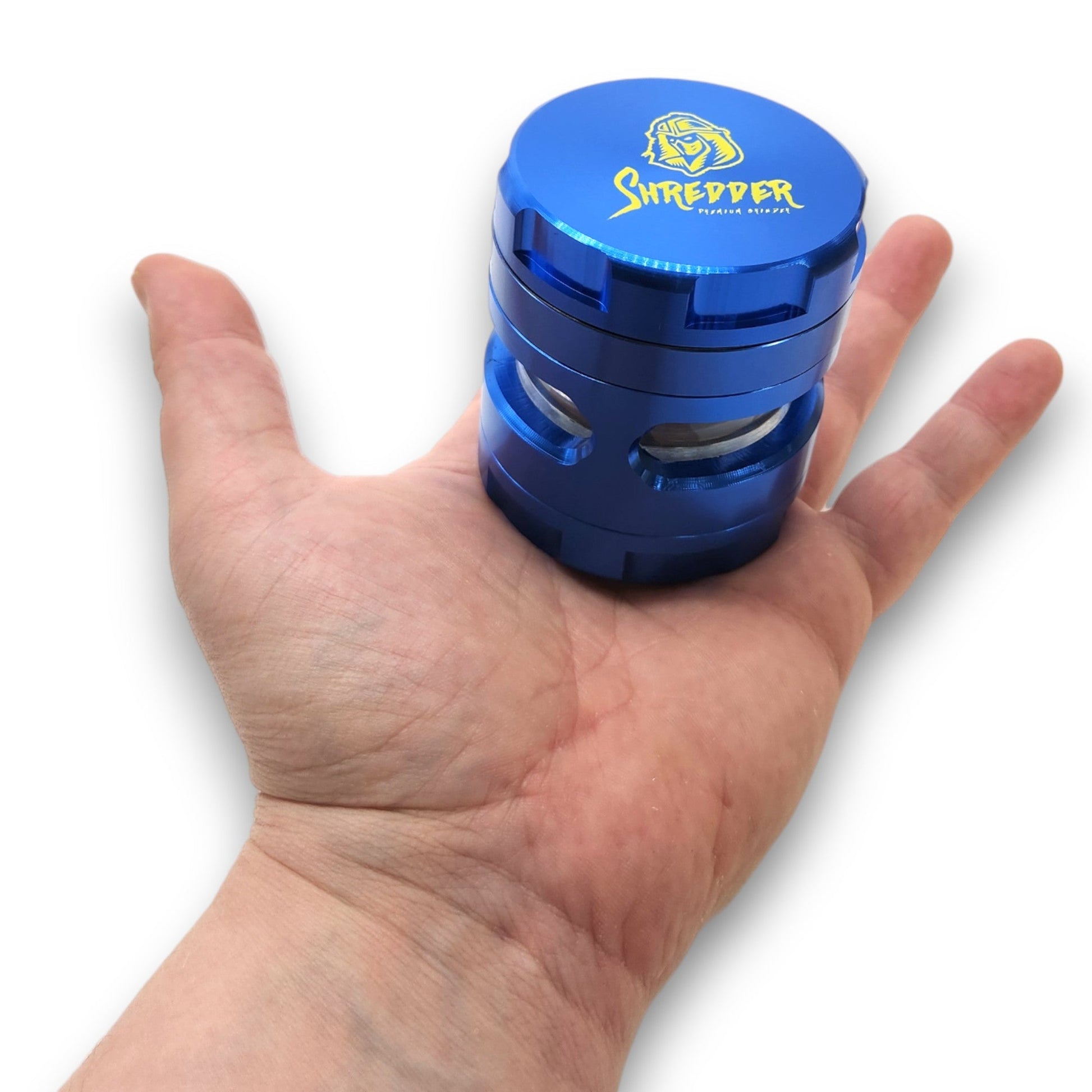 2 - 1/2" Shredder Blue 4 Piece Grinder