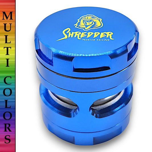 2 - 1/2" Shredder Blue 4 Piece Grinder