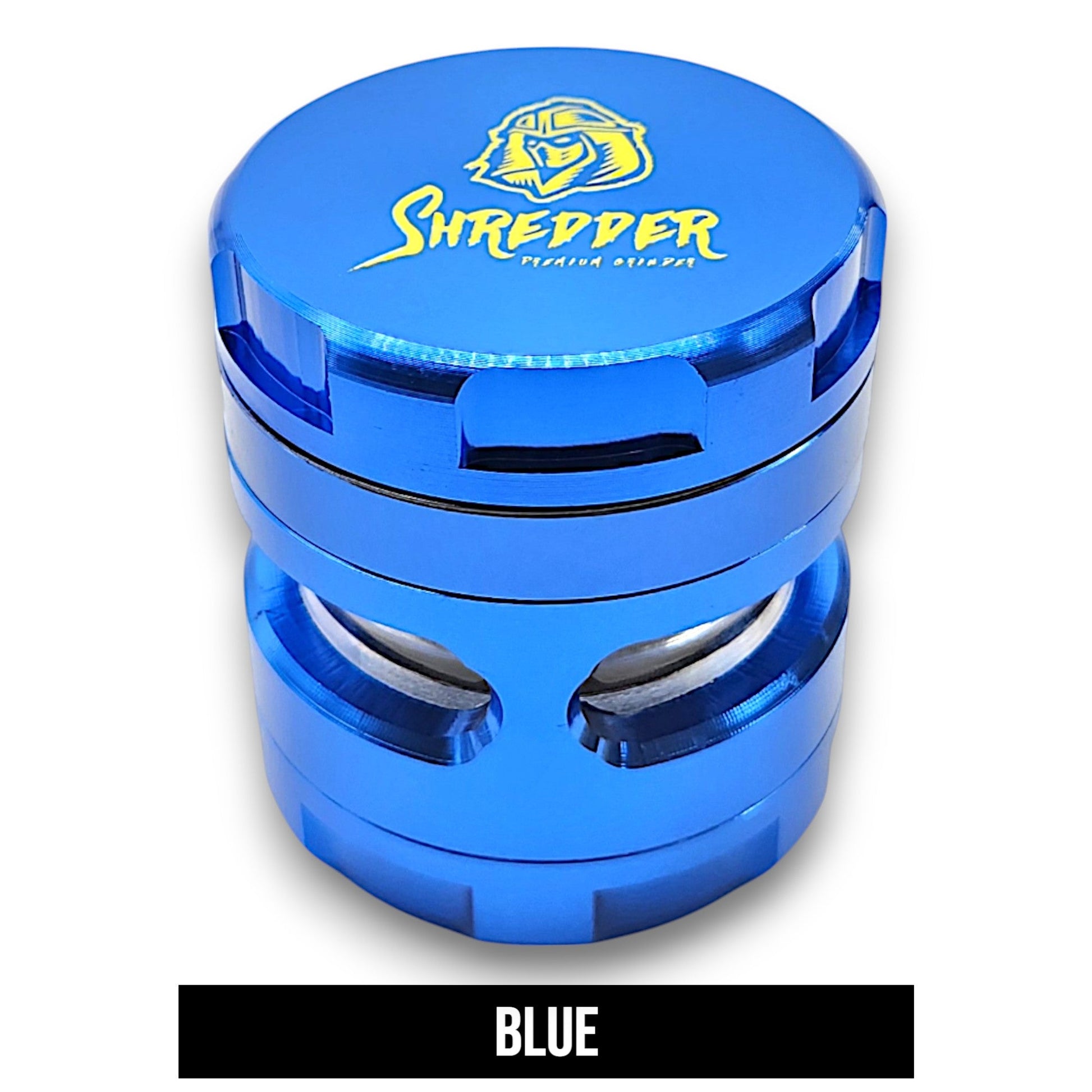 2 - 1/2" Shredder Blue 4 Piece Grinder
