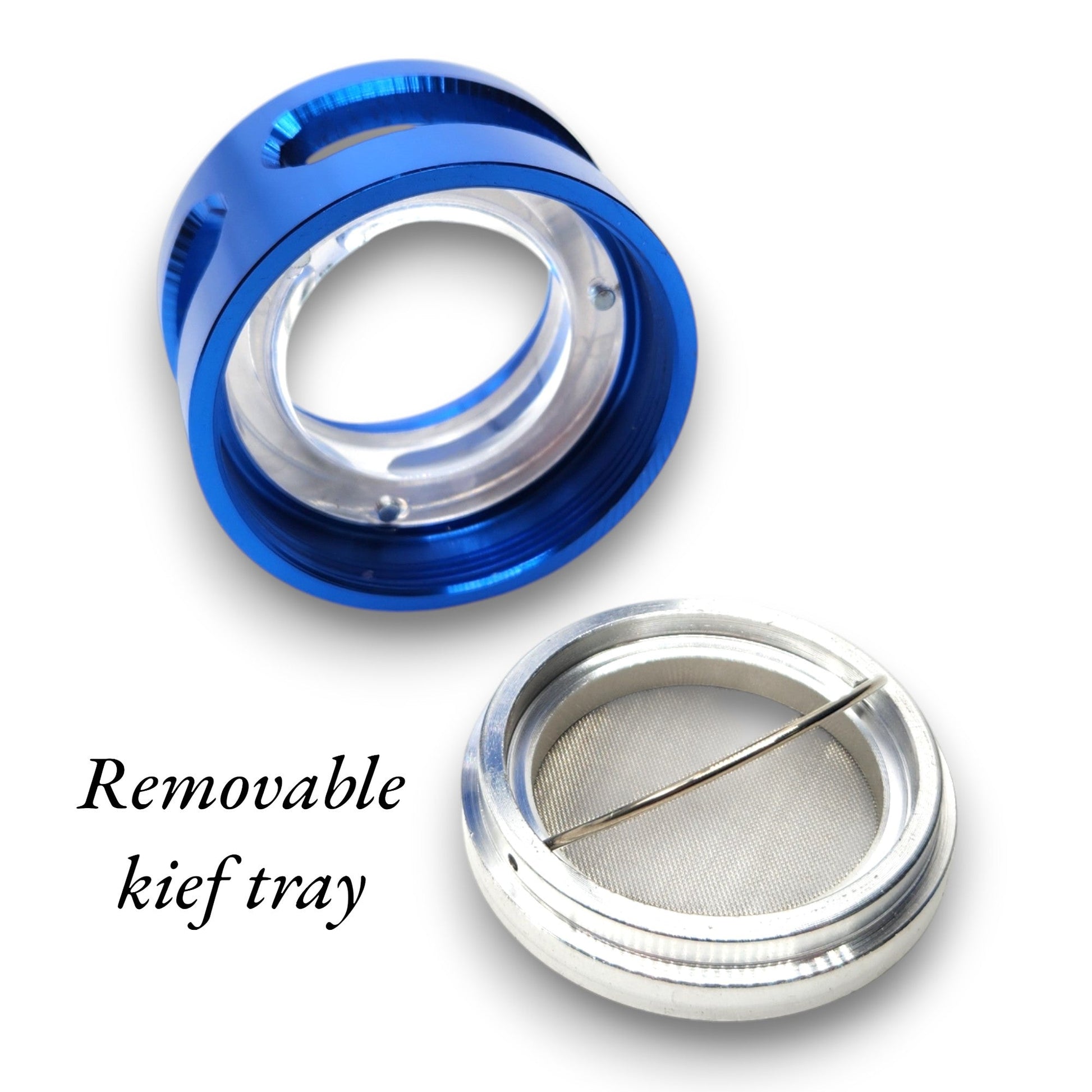 2 - 1/2" Shredder Blue 4 Piece Grinder