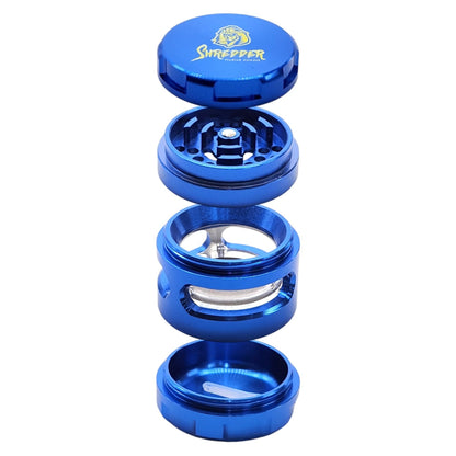 2 - 1/2" Shredder Blue 4 Piece Grinder
