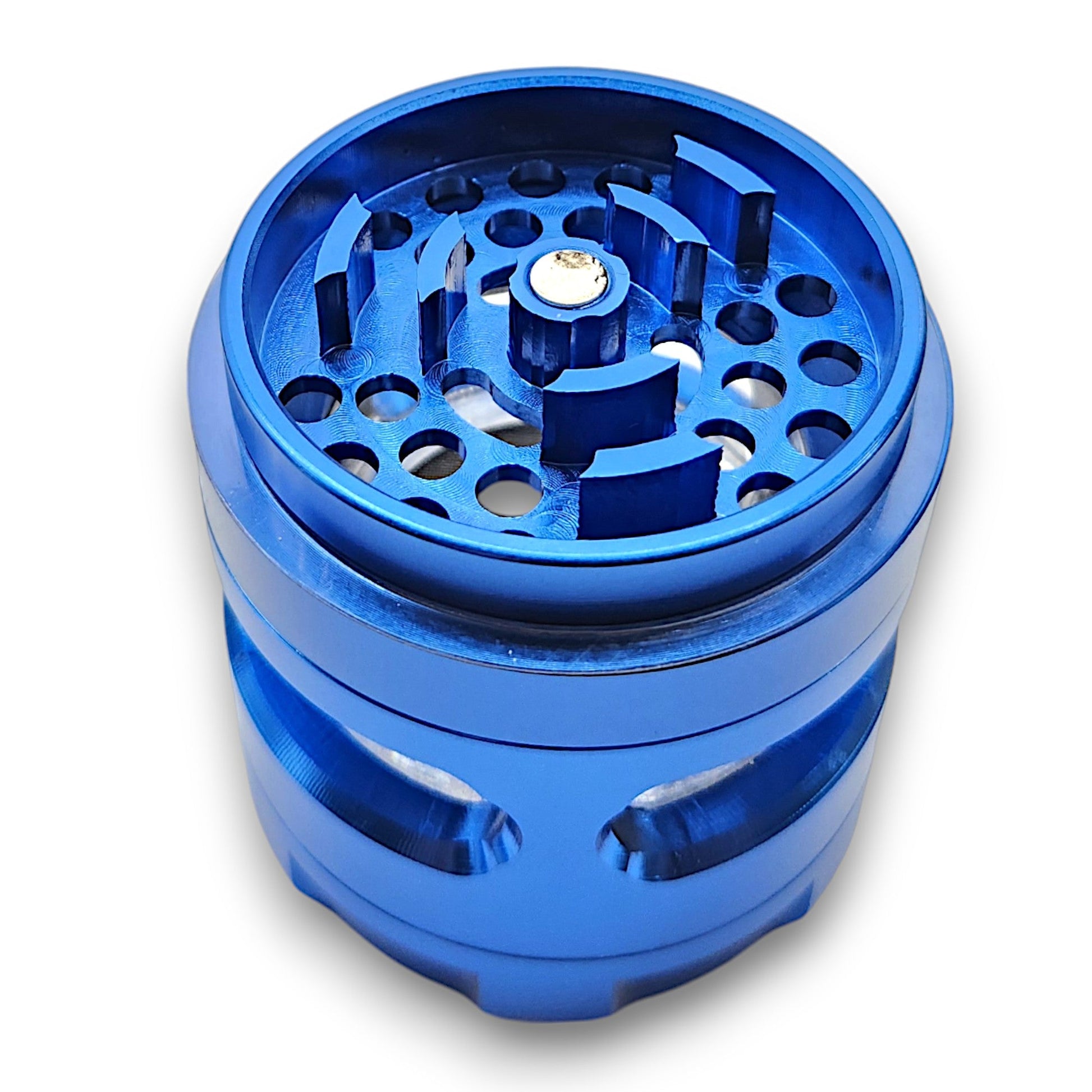 2 - 1/2" Shredder Blue 4 Piece Grinder