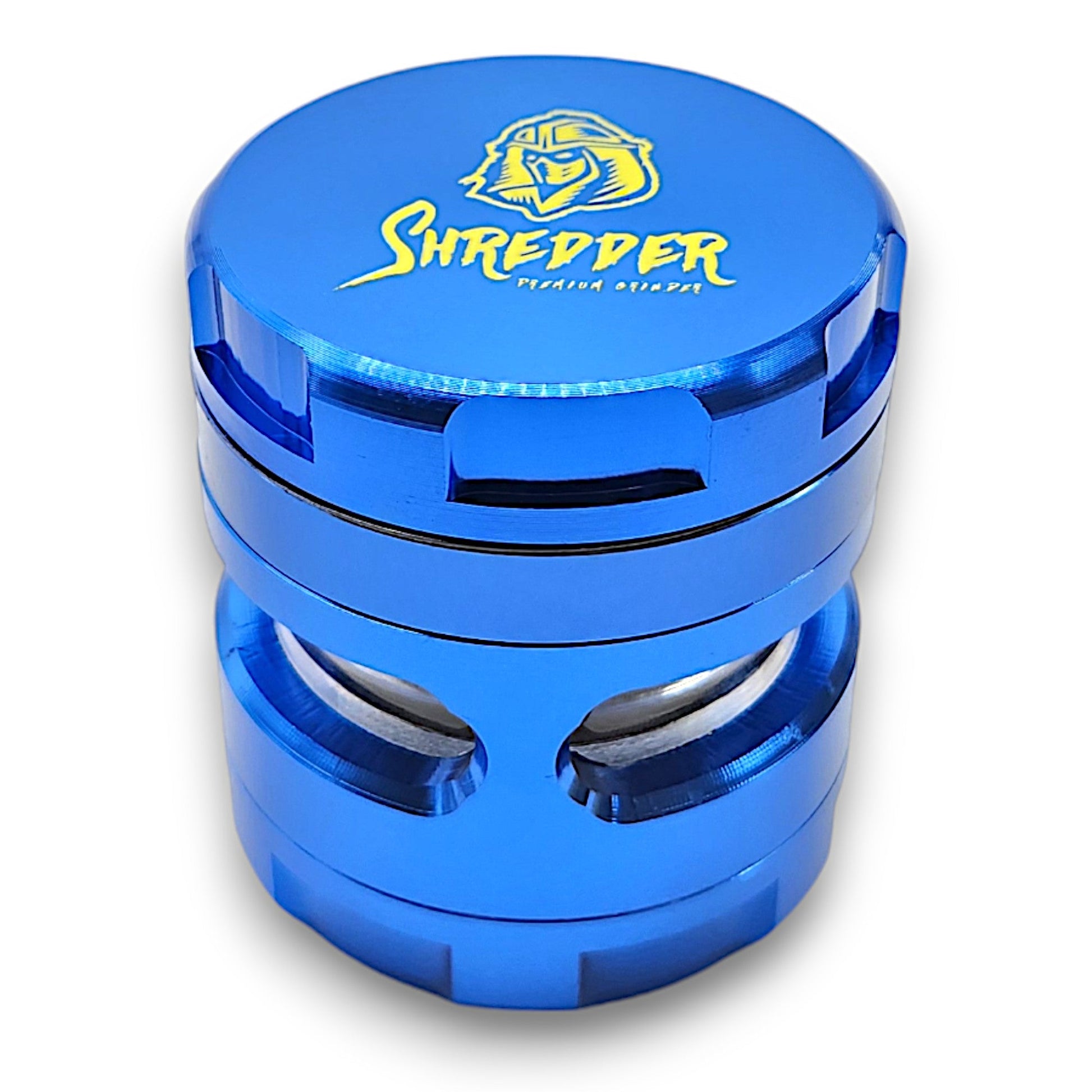 2 - 1/2" Shredder Blue 4 Piece Grinder