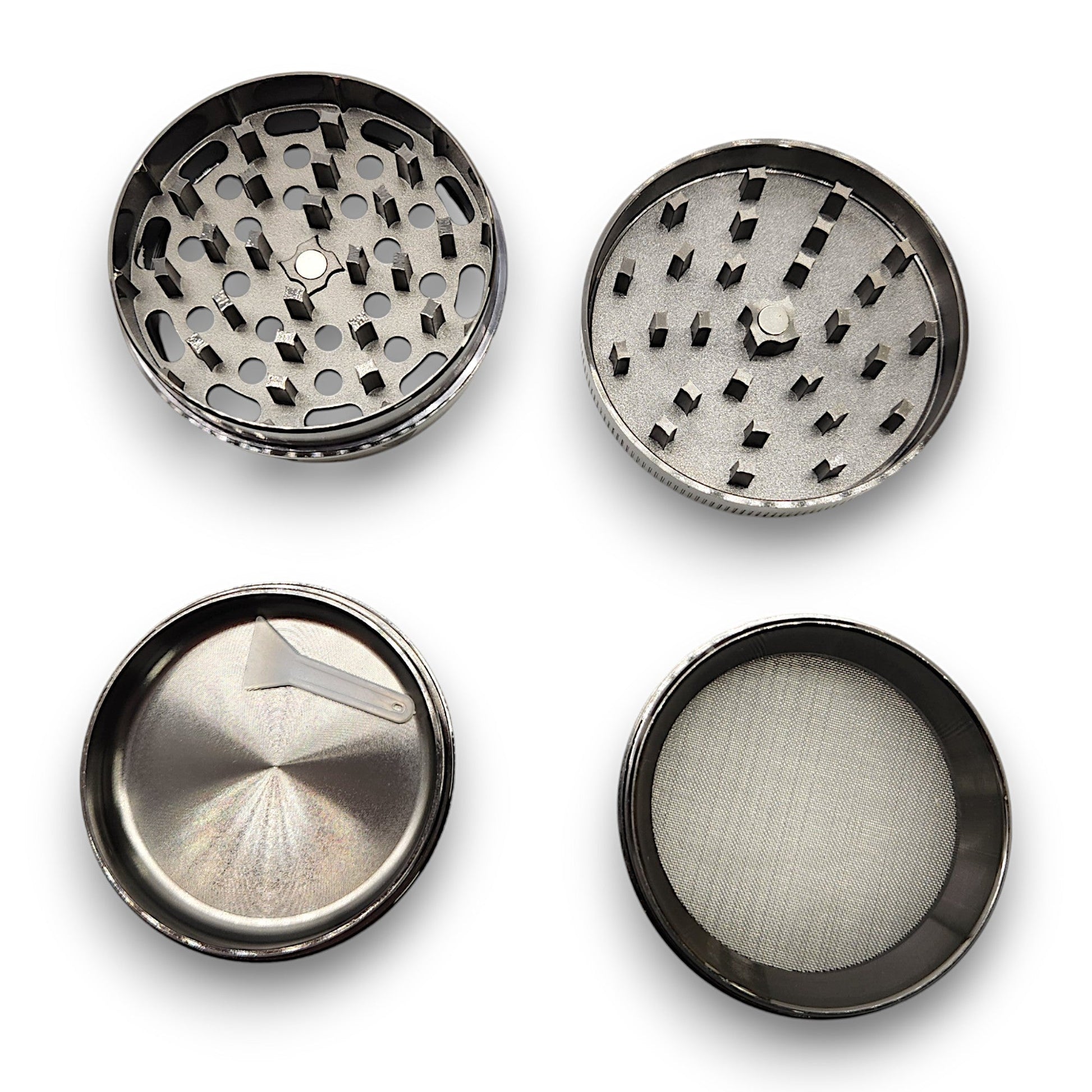 2 - 1/2" Shredder Heavy Duty Metal 4 Piece Grinder