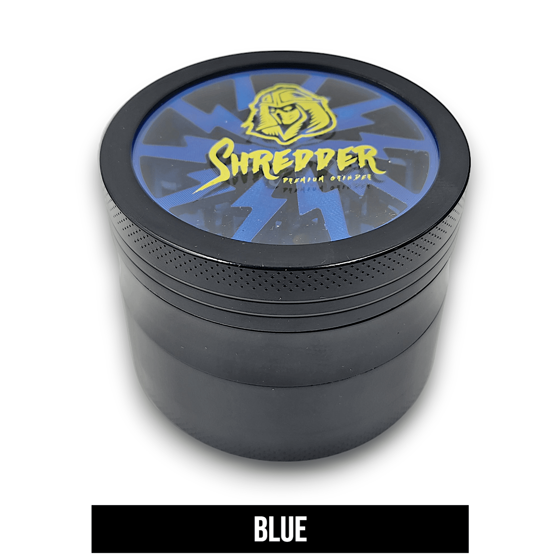 2 - 1/2" Shredder See Through Top Aluminum 4 Piece Grinder