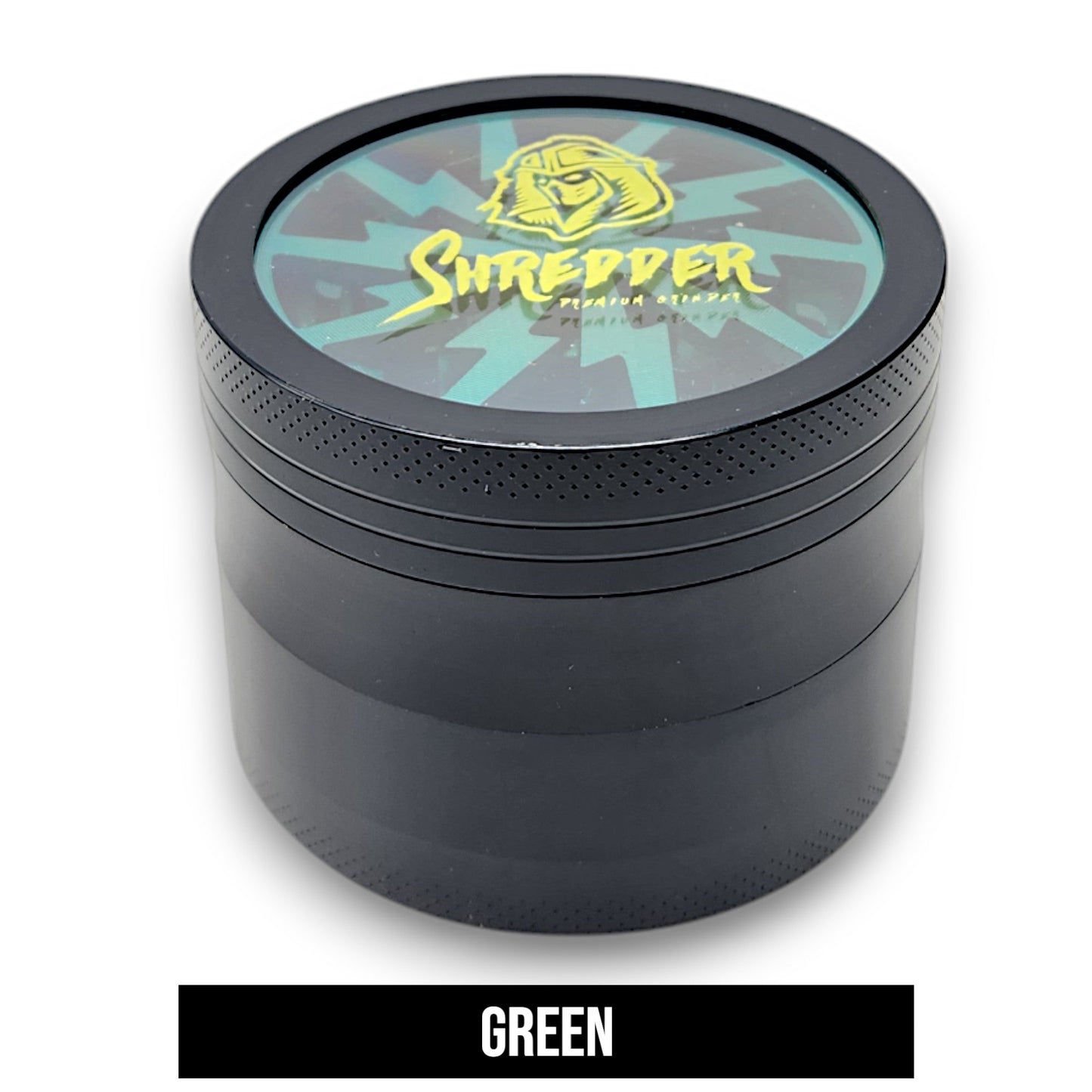 2 - 1/2" Shredder See Through Top Aluminum 4 Piece Grinder