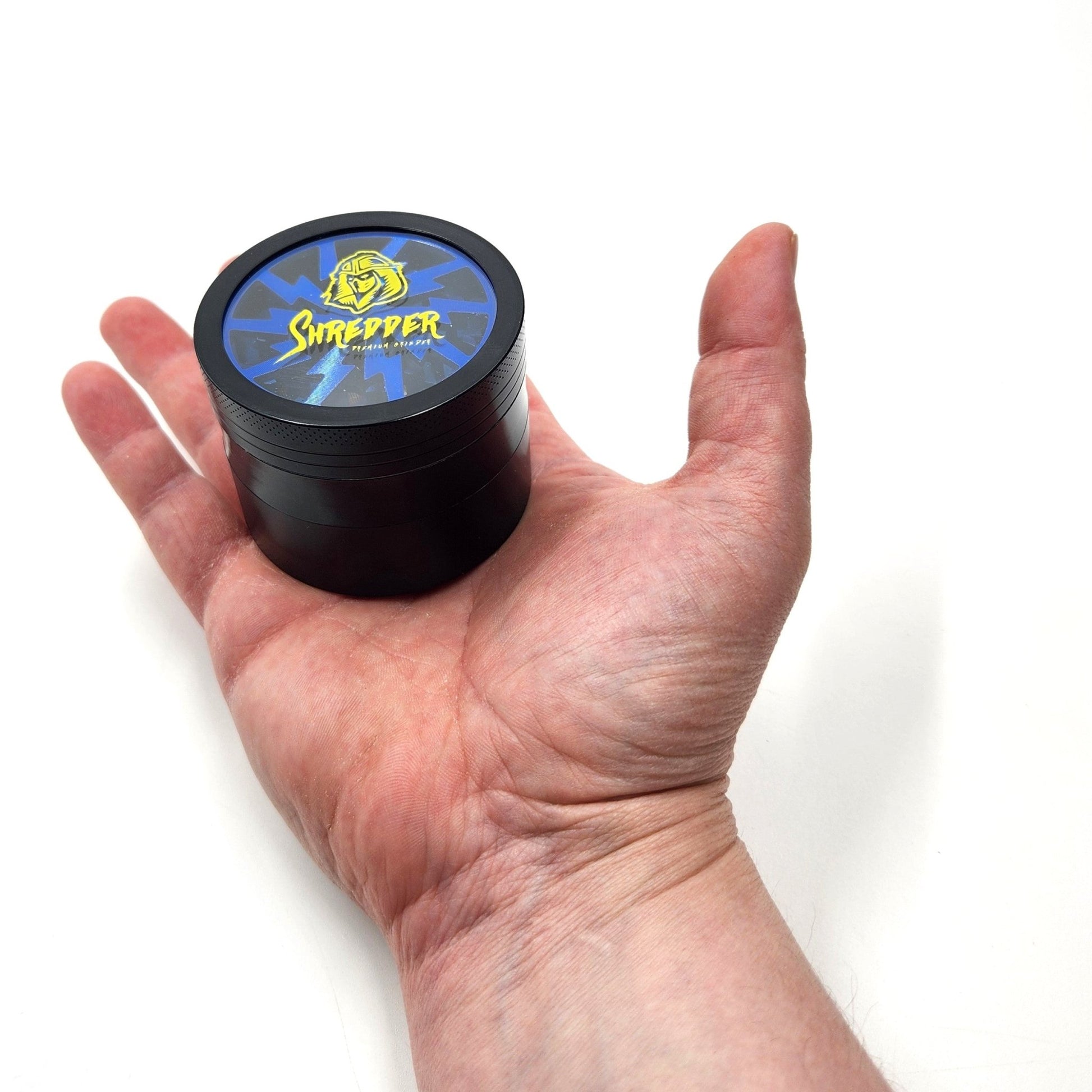 2 - 1/2" Shredder See Through Top Aluminum 4 Piece Grinder