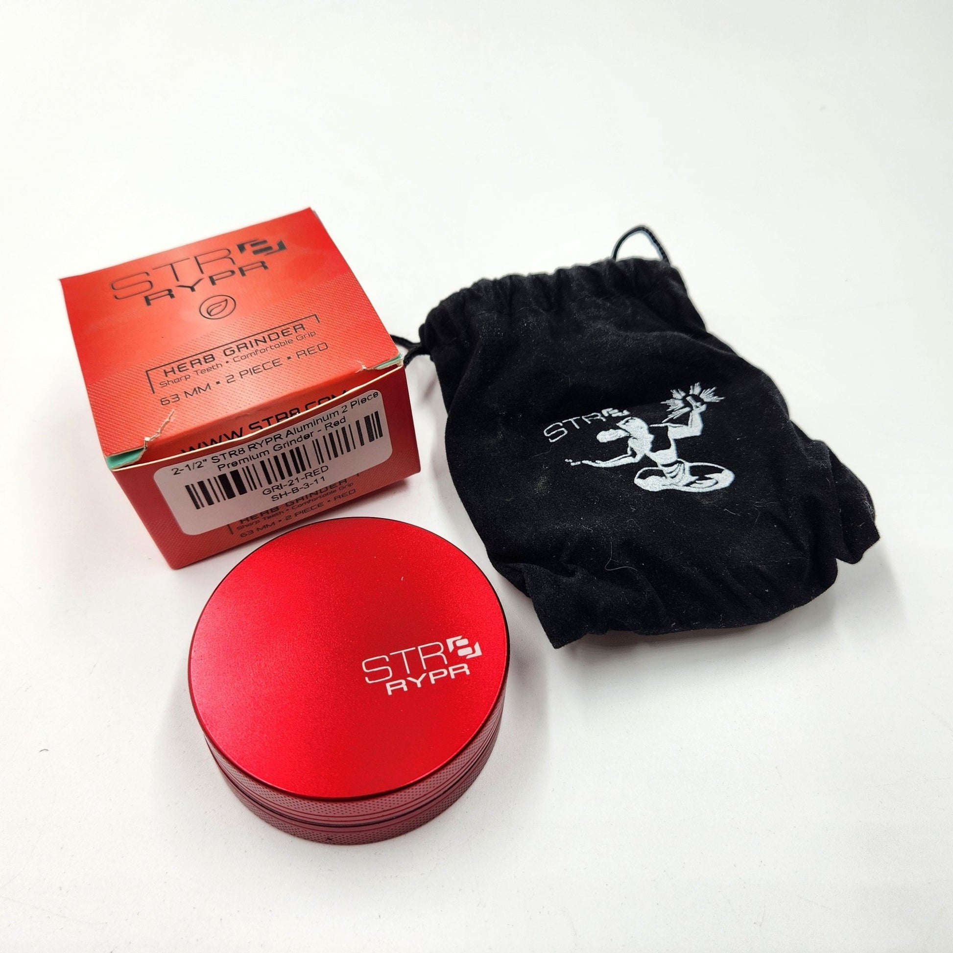 2 - 1/2" STR8 RYPR Aluminum 2 Piece Premium Grinder