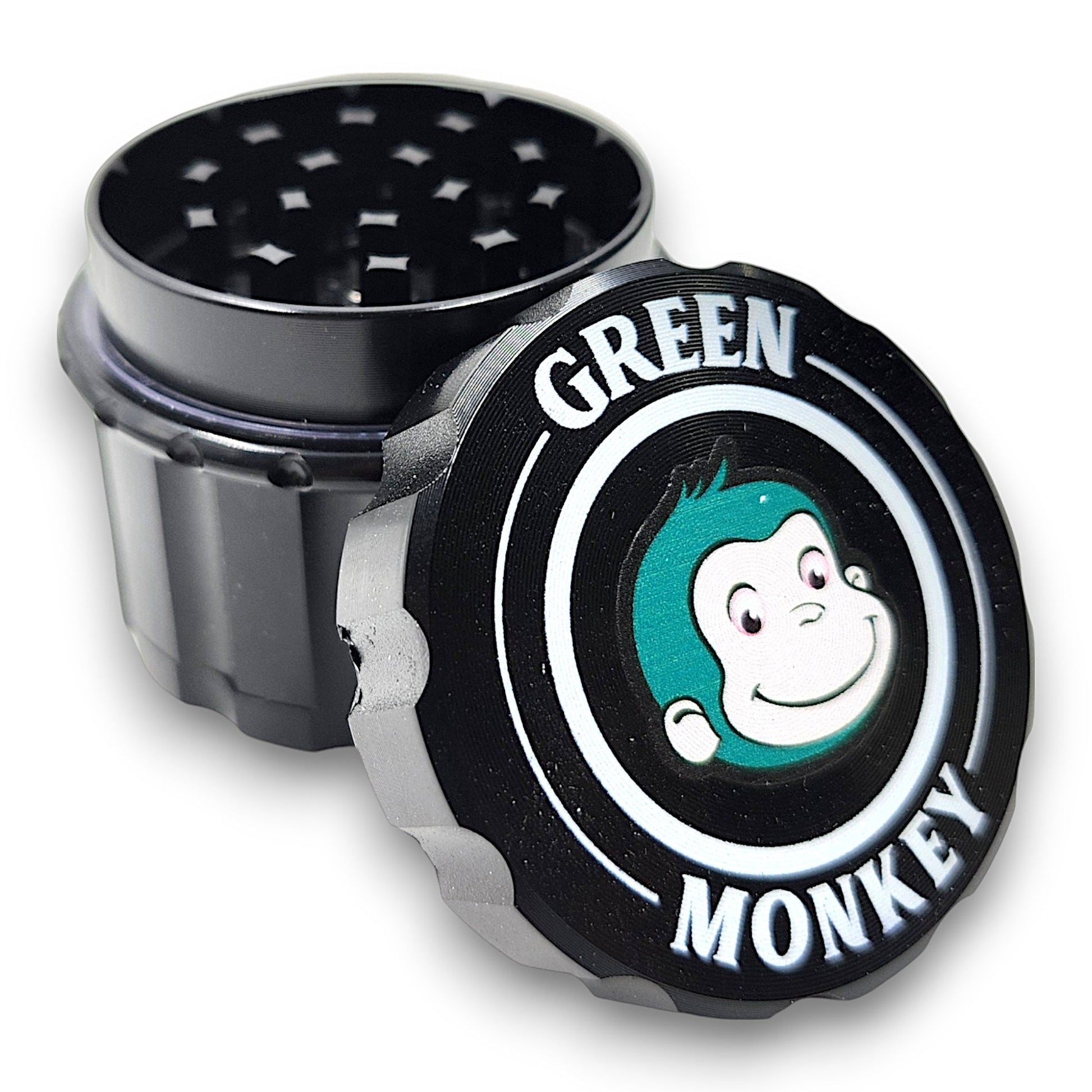 2 - 1/4" Green Monkey Javan Zinc 4 Piece Grinder