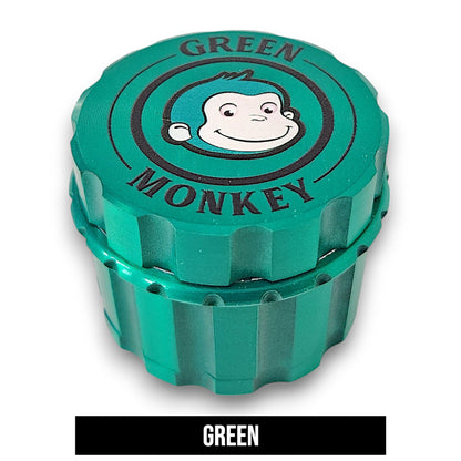 2 - 1/4" Green Monkey Javan Zinc 4 Piece Grinder