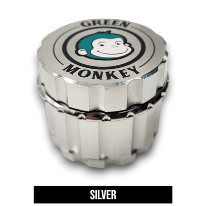 2 - 1/4" Green Monkey Javan Zinc 4 Piece Grinder