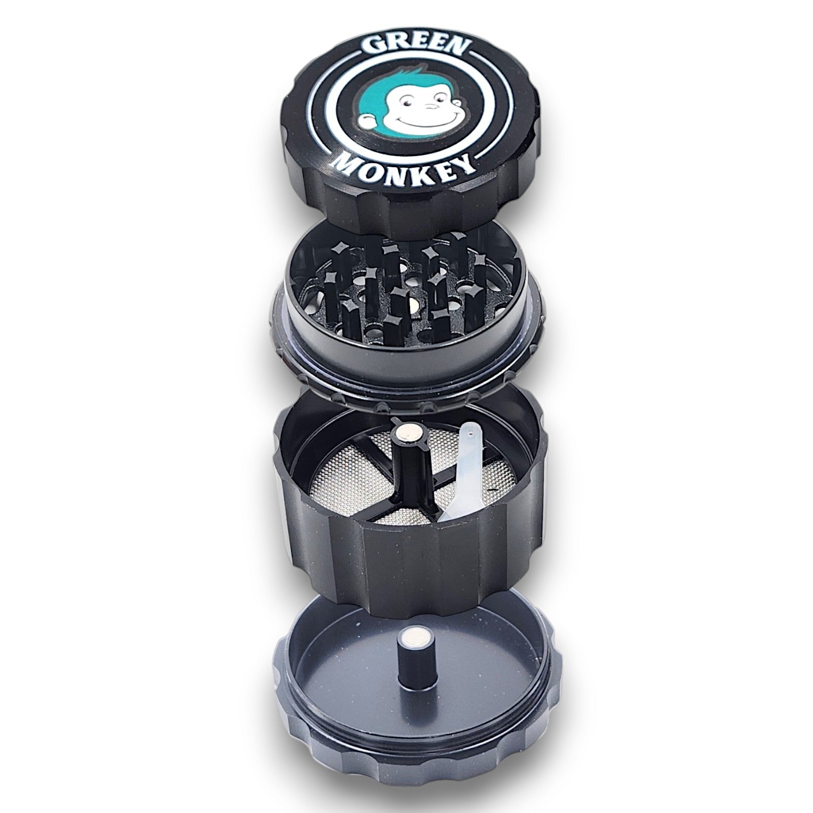 2 - 1/4" Green Monkey Javan Zinc 4 Piece Grinder