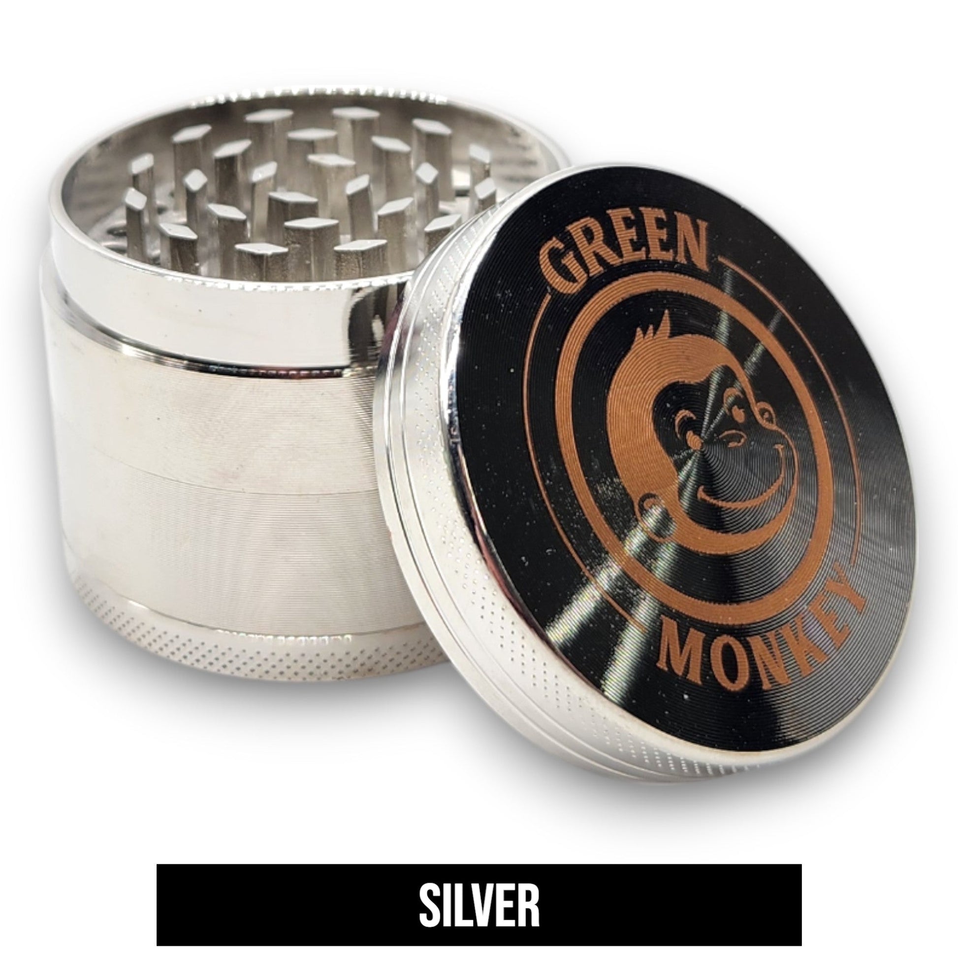 2" Green Monkey Capuchin Zinc 4 Piece Grinder