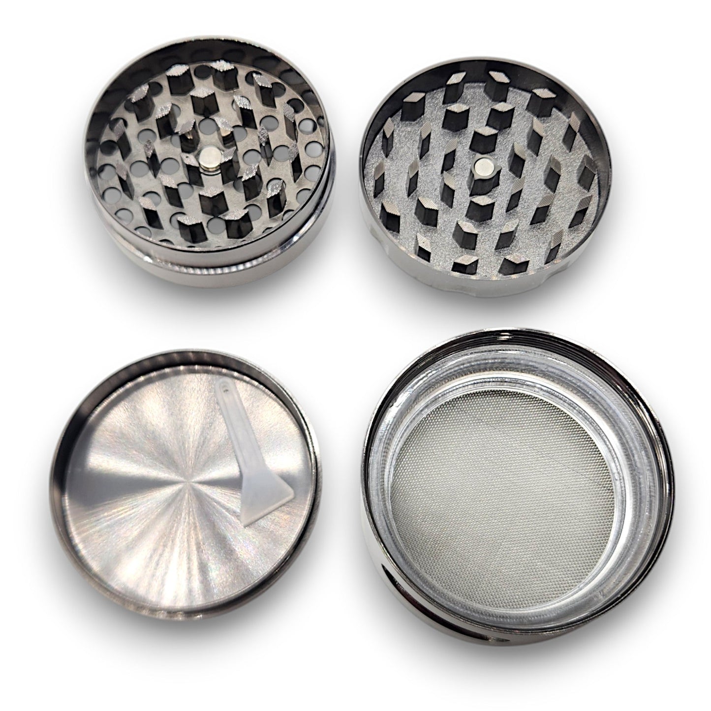 2" Shredder Window Metal 4 Piece Grinder