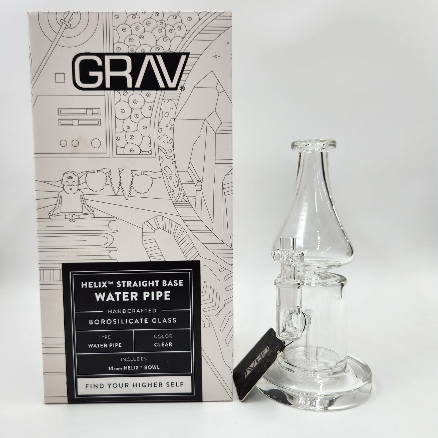 GRAV 9" Helix Straight Base Bong