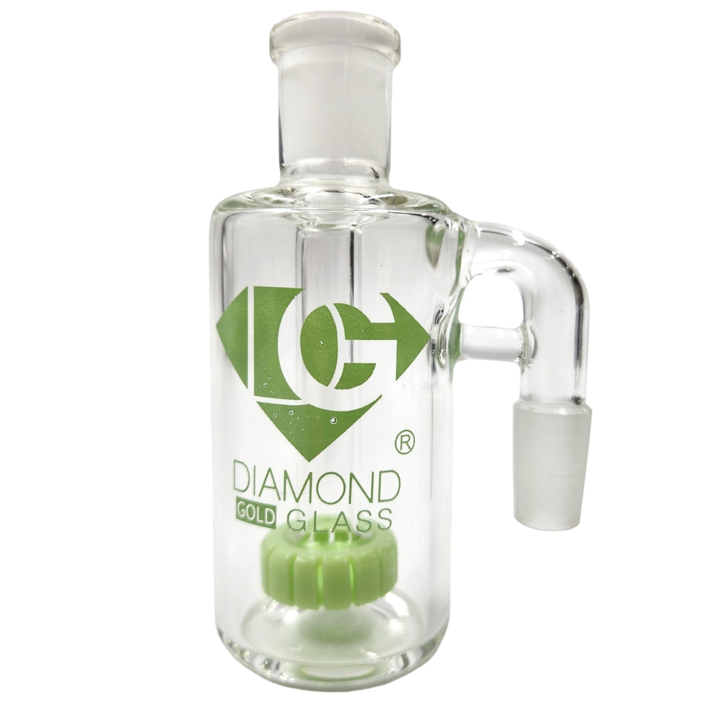 Diamond 4-1/2" Ash Catcher Circ Perc 14mm 90 Deg