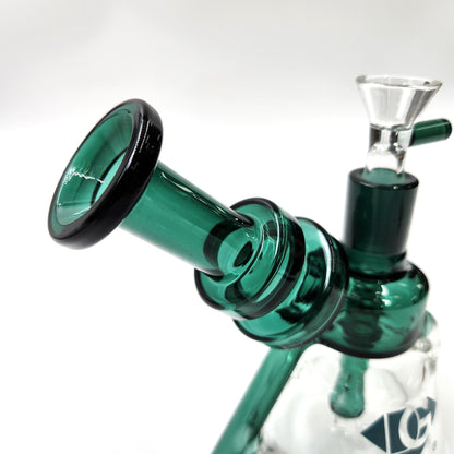 6" Diamond Recycler Bubbler Bong