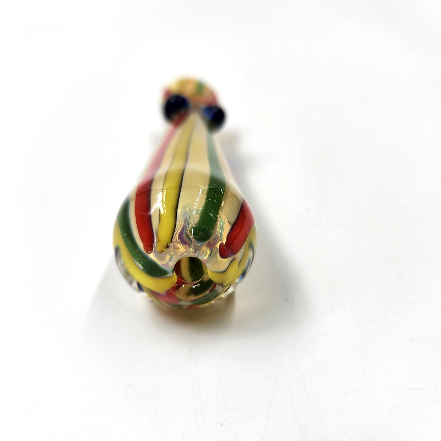 3.5" Red Yellow Green Striped Chillum