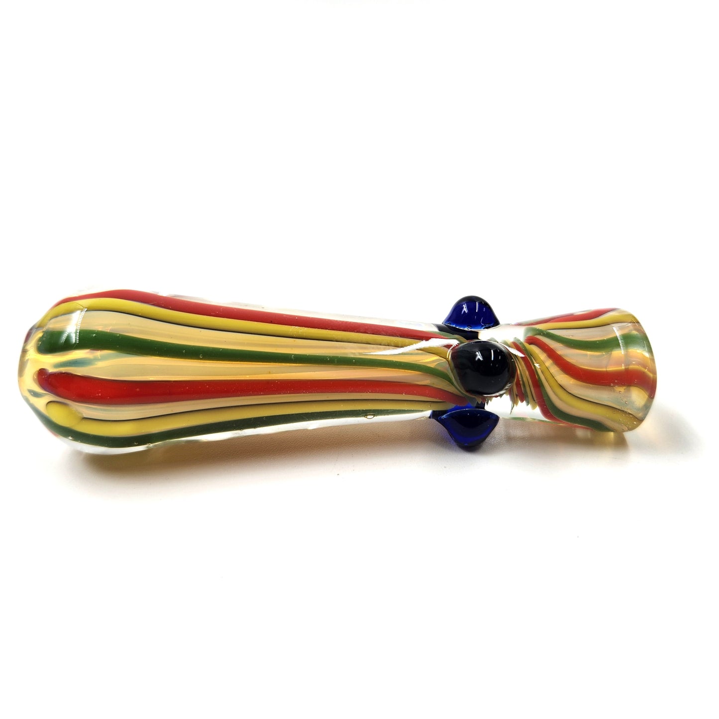 3.5" Red Yellow Green Striped Chillum