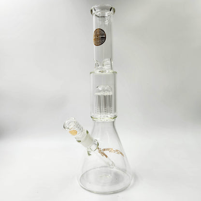 15" Bougie Glass Tree Perc Beaker Tube Bong