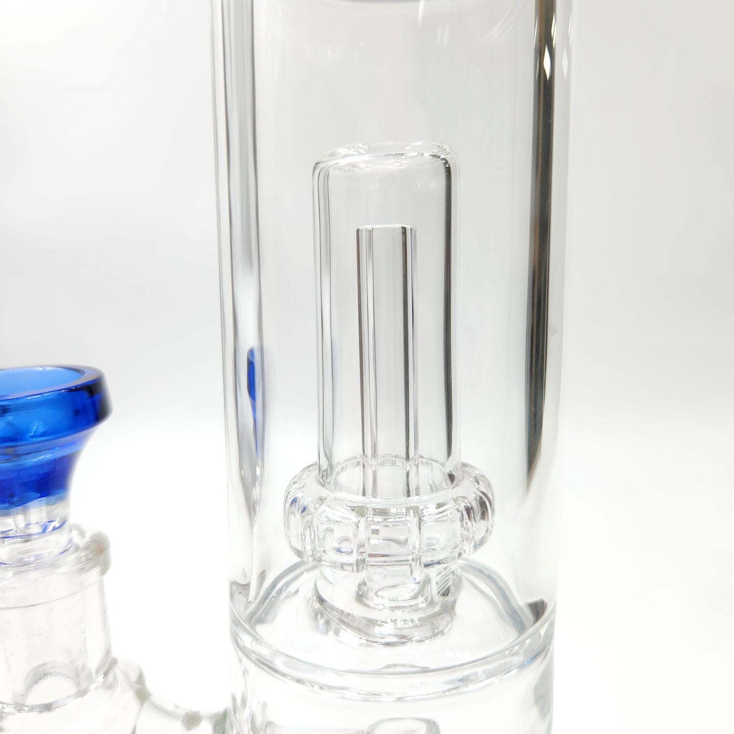 13" Aqua Works Showerhead Perc Cone Straight Tube Bong