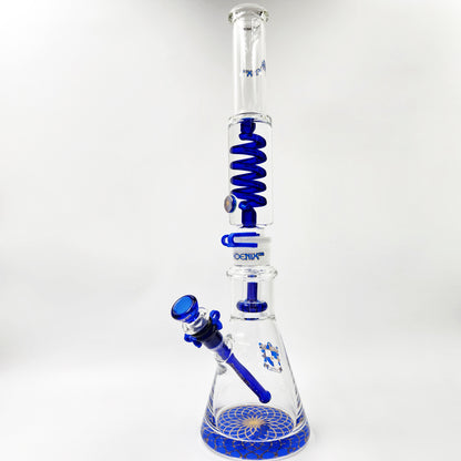 19" Phoenix Star Freezable Glycerin Showerhead Perc Beaker Bong