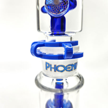 19" Phoenix Star Freezable Glycerin Showerhead Perc Beaker Bong